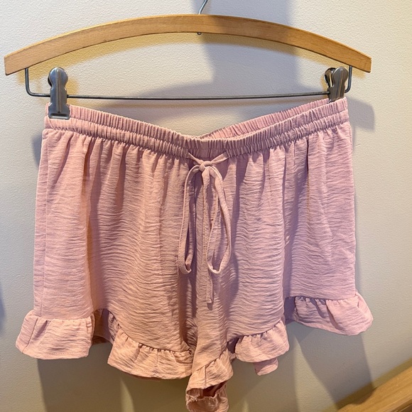 PJ’s Ruffled Pink Off-Shoulder Blouse - Picture 2 of 5